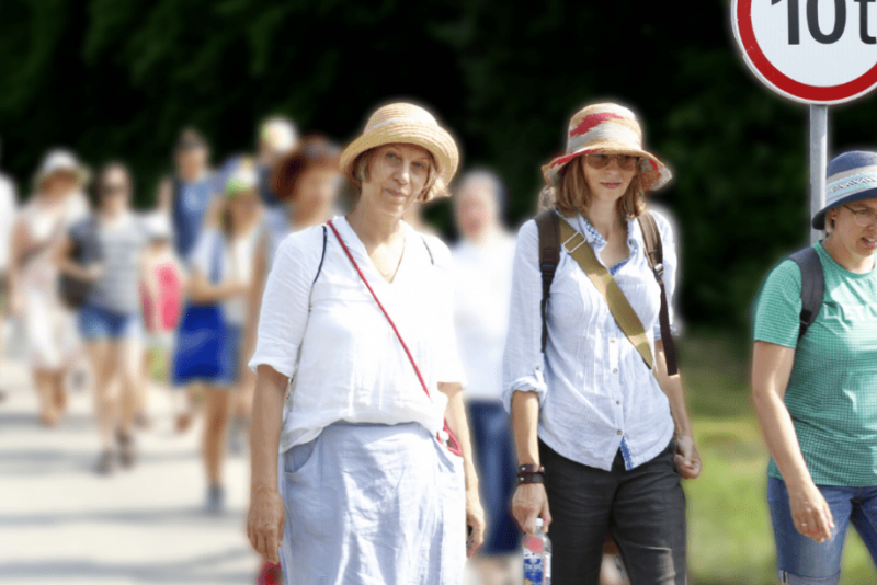 Palapinių miestelis ir piligrimystė iš Lūginės į Marijampolę, pas pal. Matulaitį!